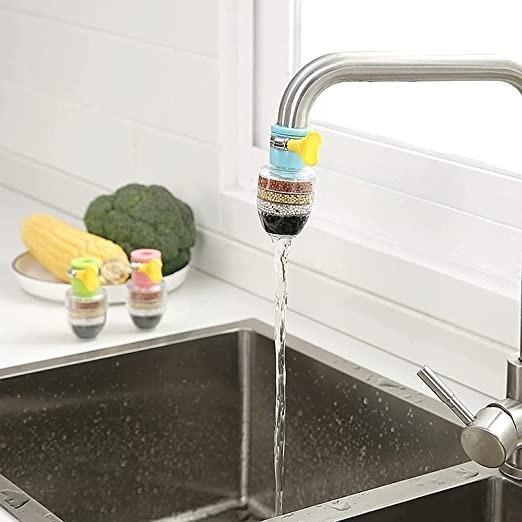 Activated Carbon Water Faucet Mount Filter (Assorted Color) ( Pack of 2)