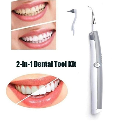 ULTRASONIC ELECTRIC TOOTH DENTAL CLEANER WITH LED LIGHT