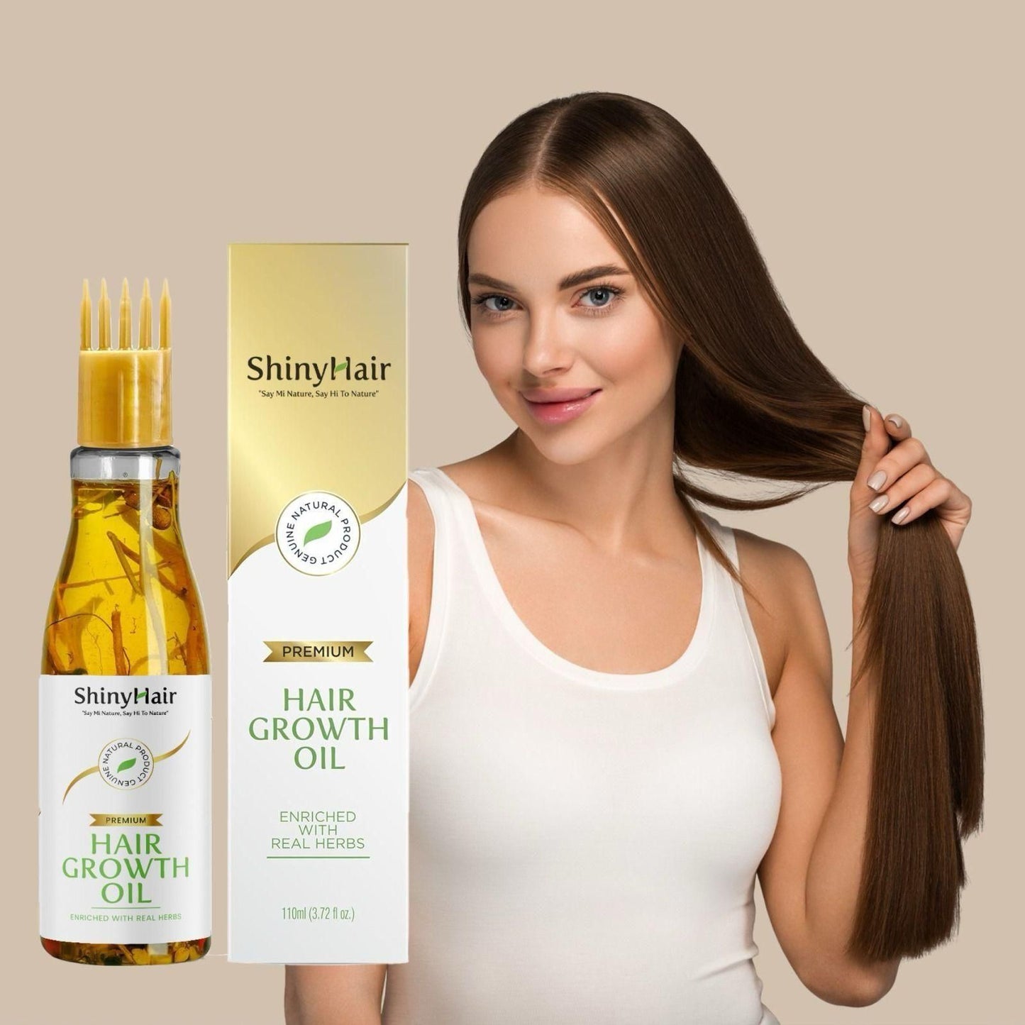 ShinyHair Growth Oil Enriched With Real Herbs 110ml (Pack of 2)