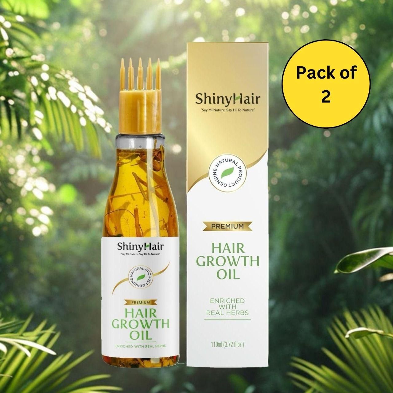 ShinyHair Growth Oil Enriched With Real Herbs 110ml (Pack of 2)