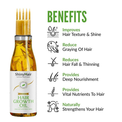 ShinyHair Growth Oil Enriched With Real Herbs 110ml (Pack of 2)