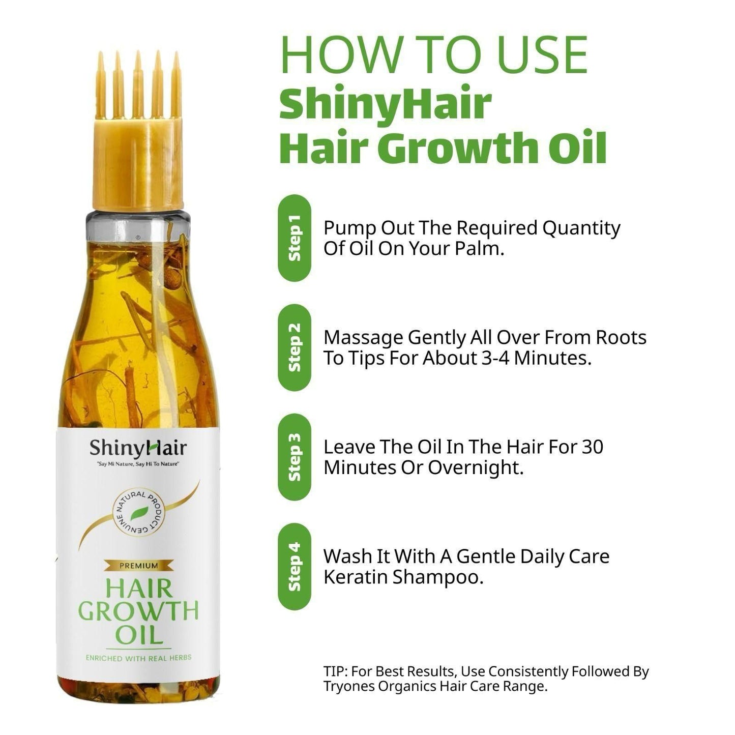 ShinyHair Growth Oil Enriched With Real Herbs 110ml (Pack of 2)