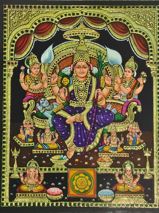 Tanjore Paintings - Lalitha Tripura Sundari