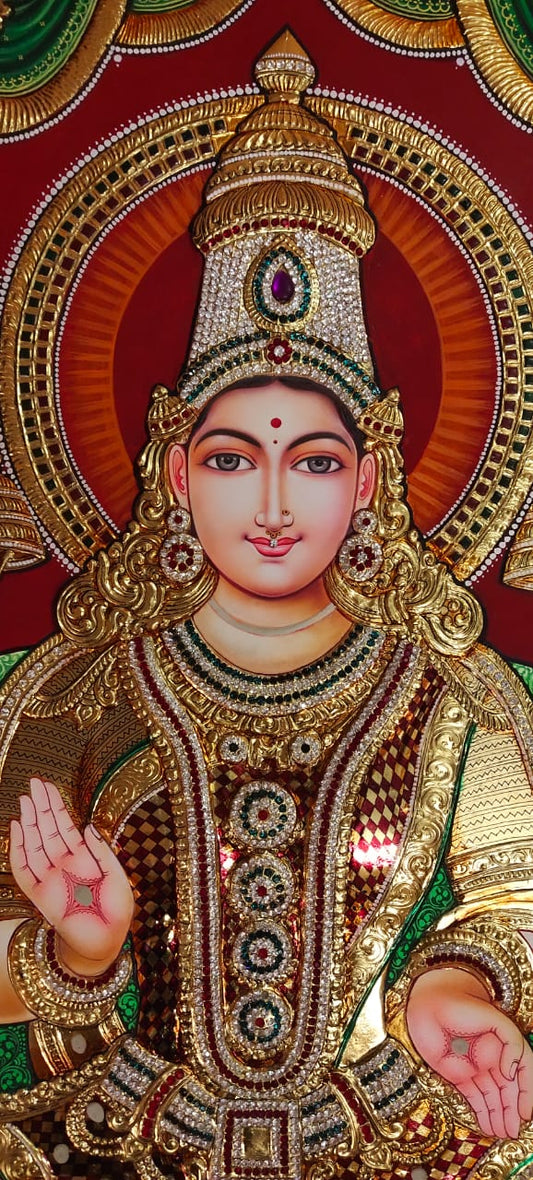 Tanjore Paintings - Madhura Meenakshi