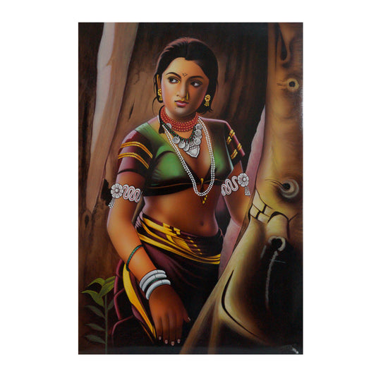 Nirmal Painting Tribal Lady