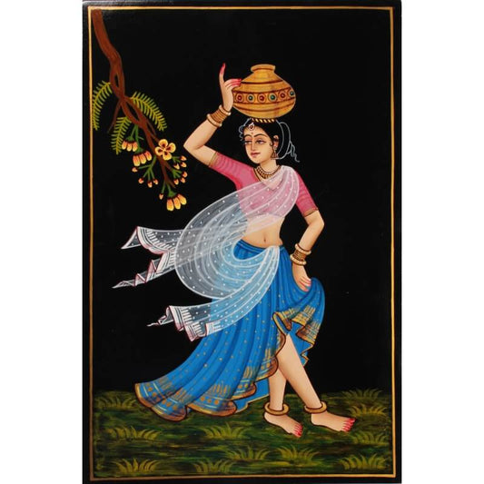 Nirmal Painting - Pot Lady